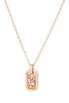 Rose Gold Baby Dog Tag Necklace